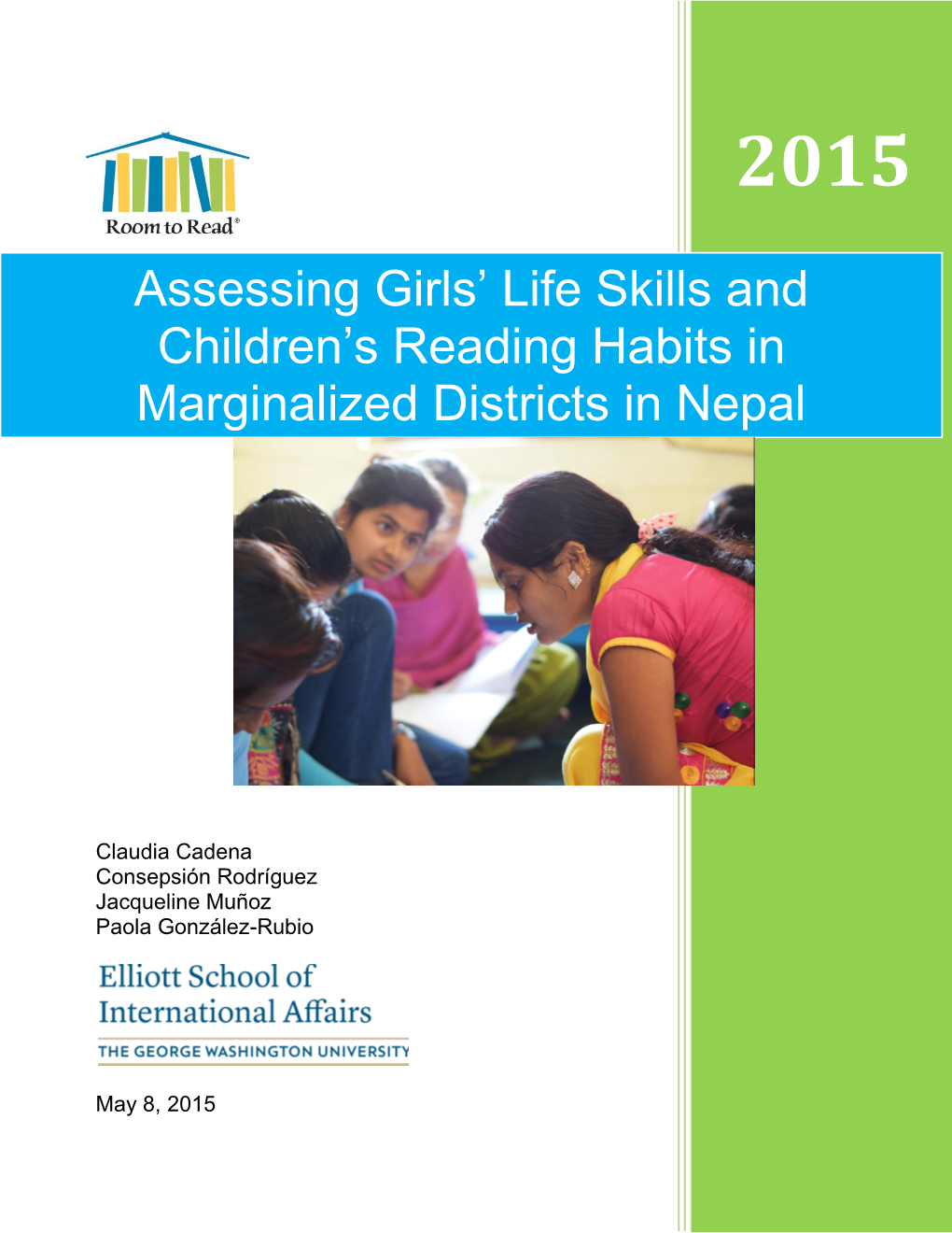 Assessing Girls' Life Skills and Children's Reading Habits