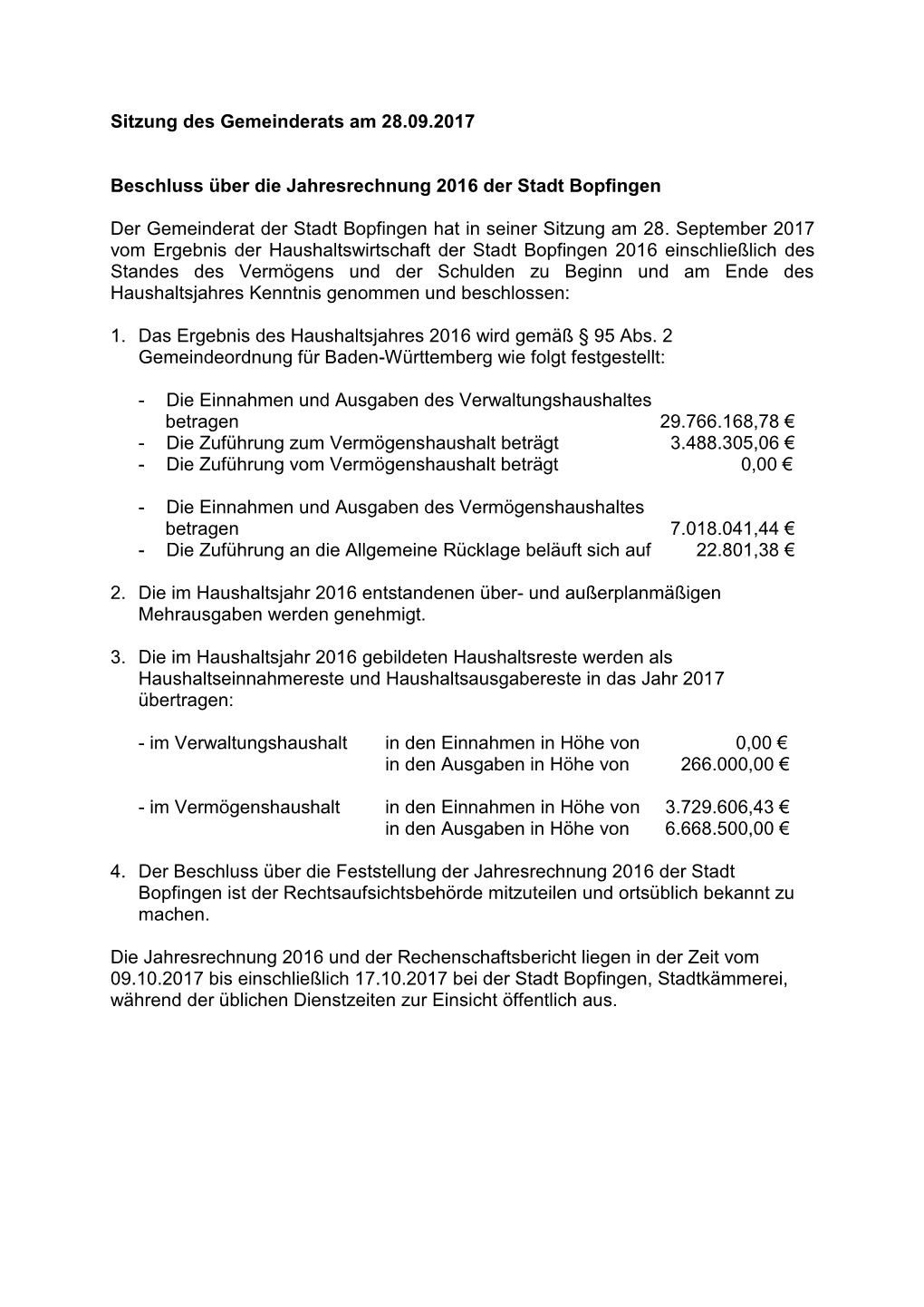 Sitzung Des Gemeinderats Am 19