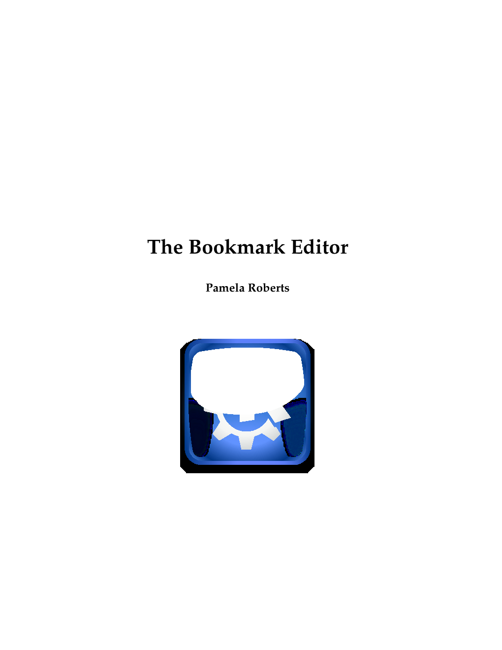 The Bookmark Editor