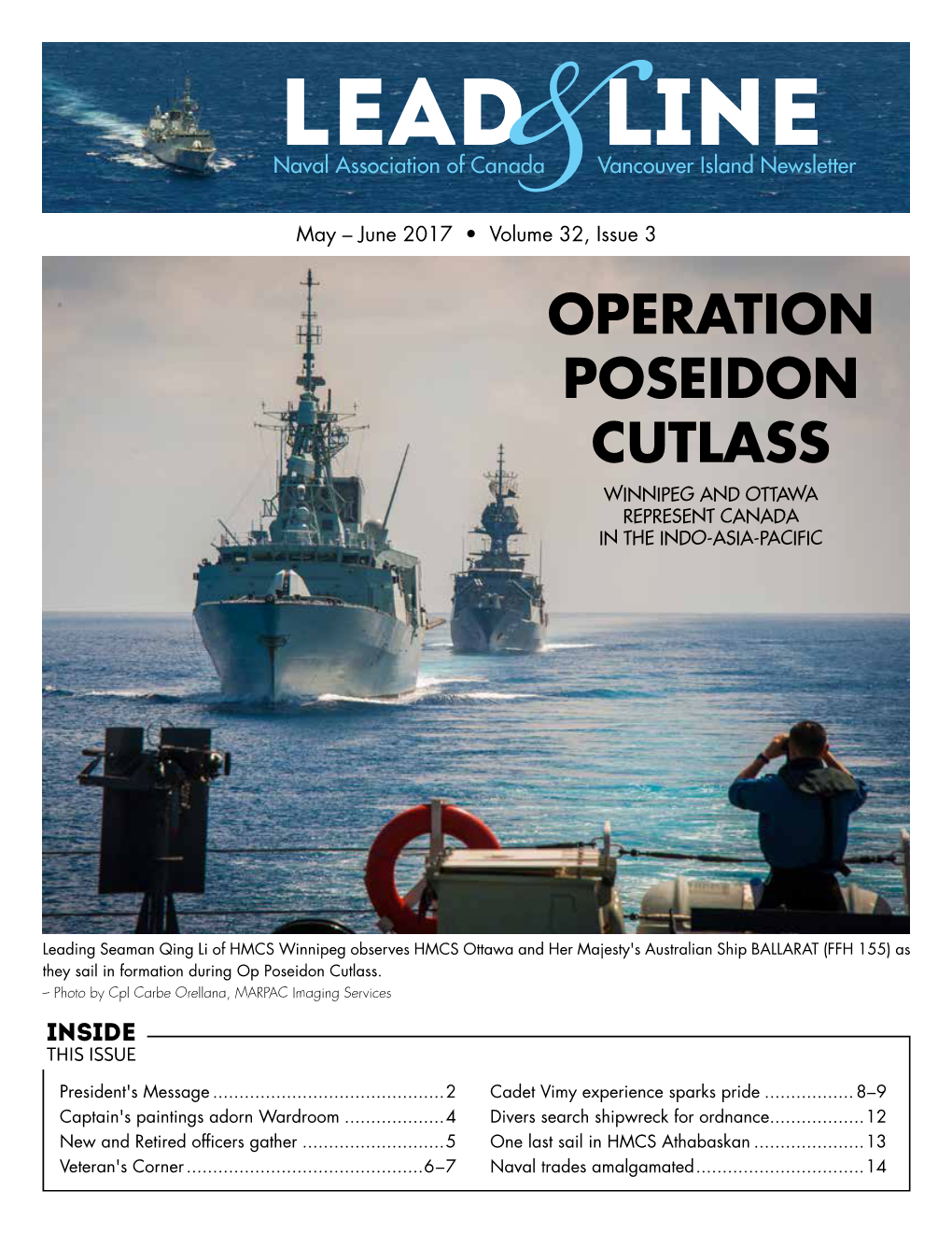 Lead Line Naval Association of Canada Vancouver Island Newsletter