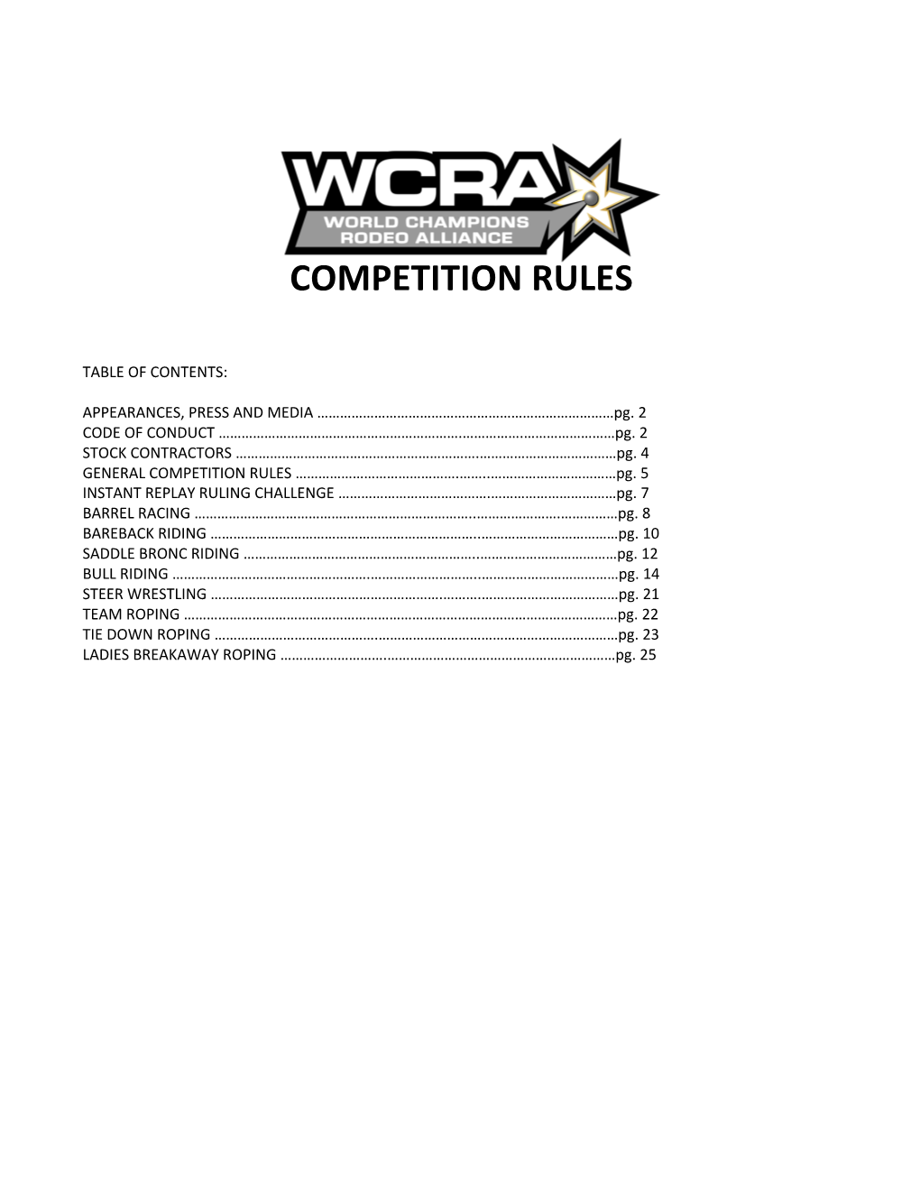 Competition Rules