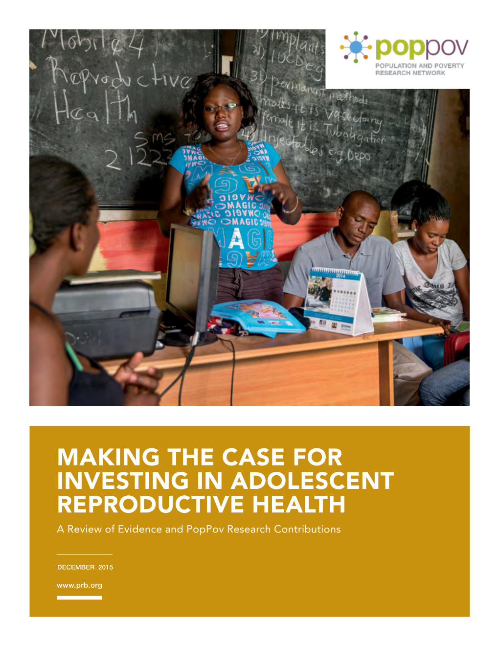 Report. Making the Case for Investing in Adolescent Reproductive Health