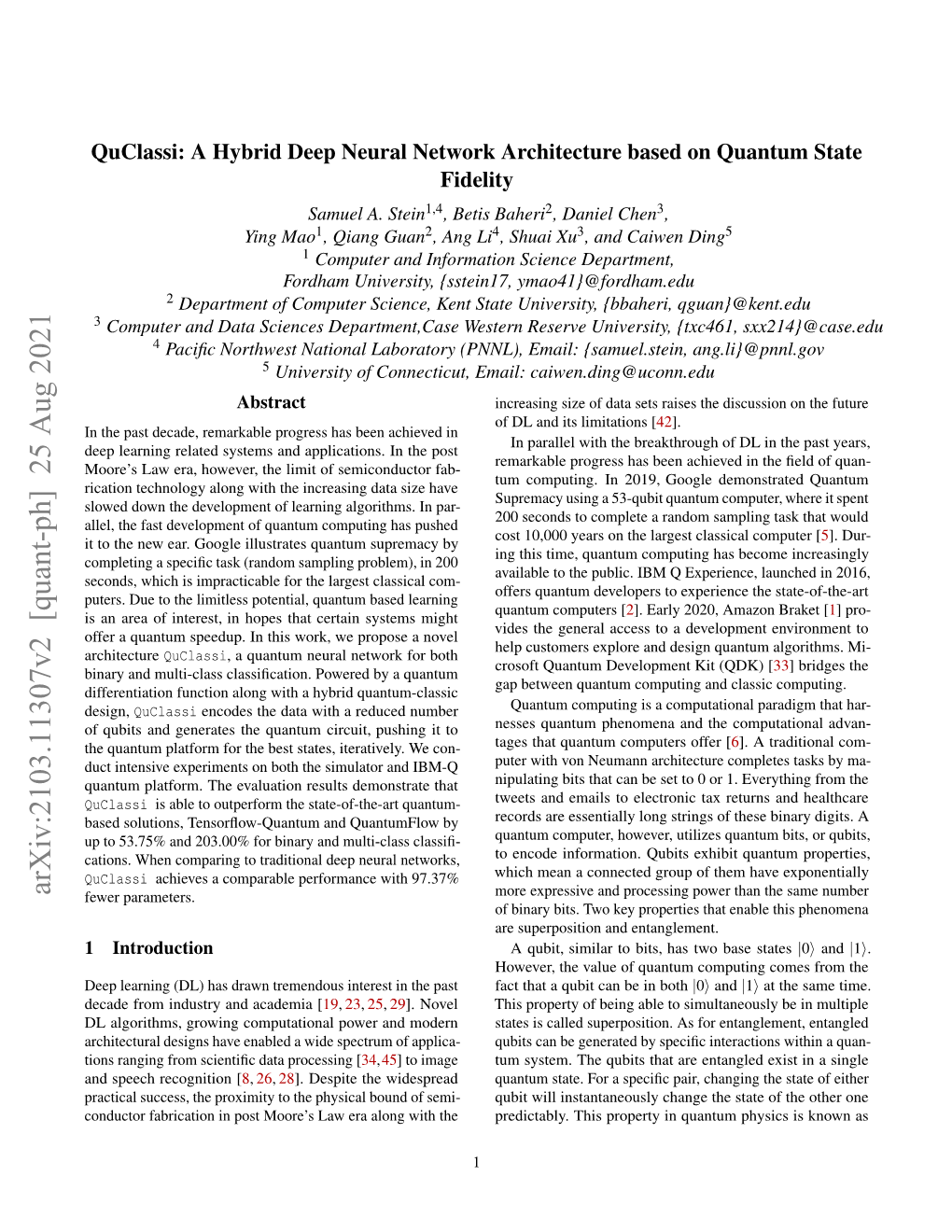 Arxiv:2103.11307V1 [Quant-Ph] 21 Mar 2021