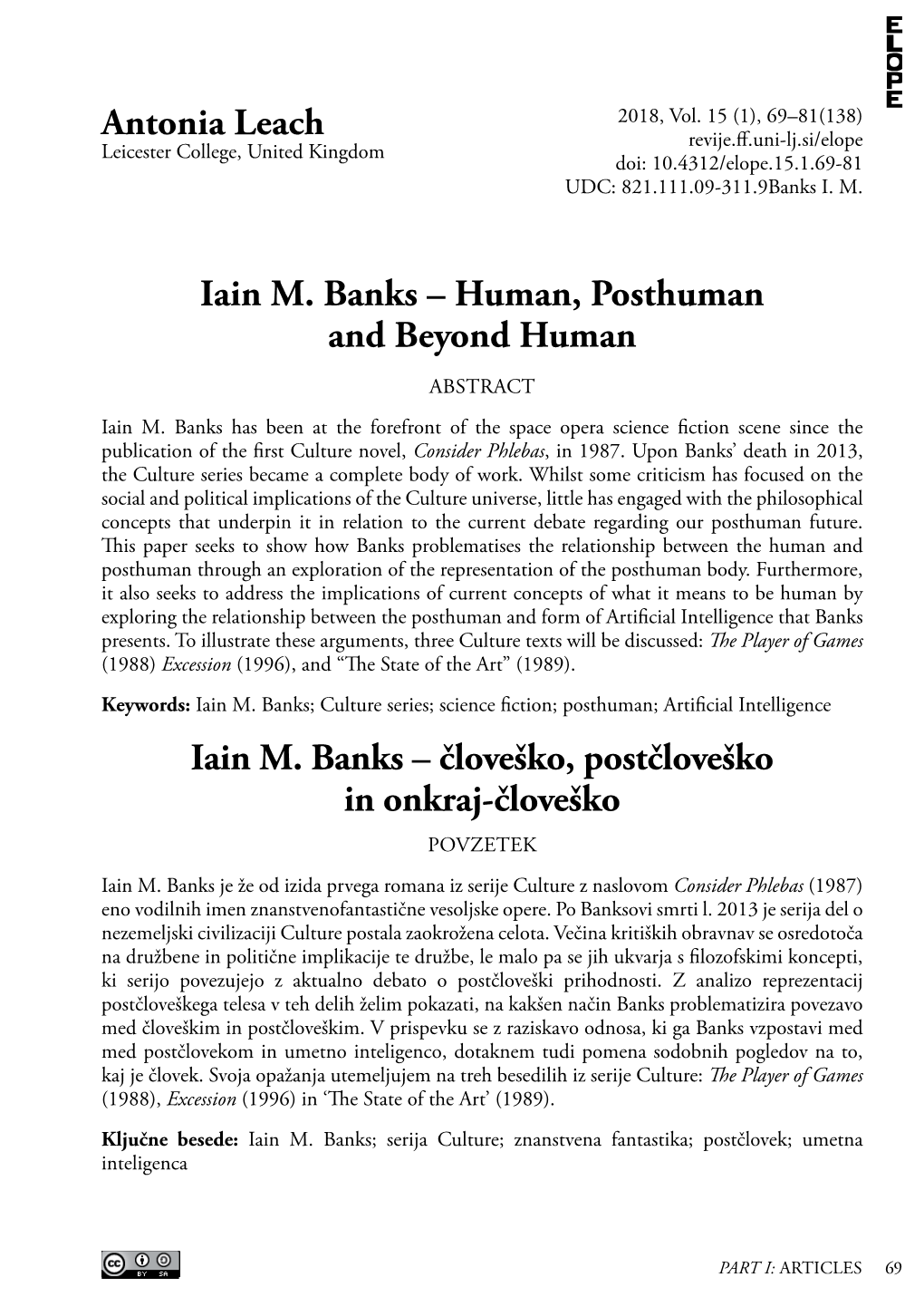 Iain M. Banks – Human, Posthuman and Beyond Human