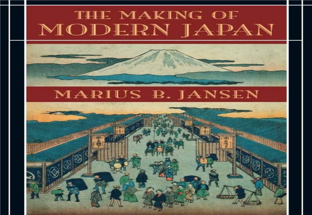 The Making of Modern Japan