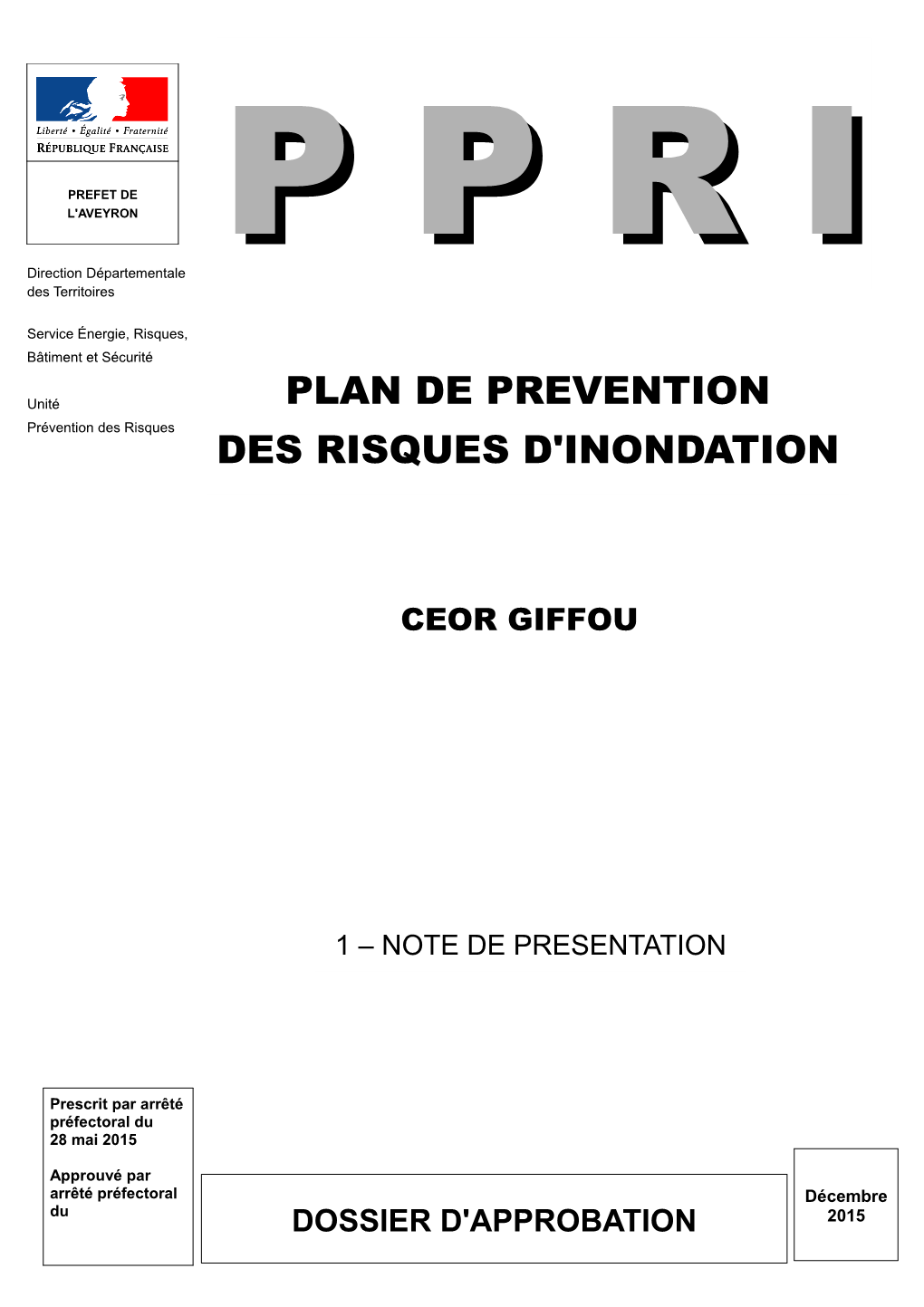 Plan De Prevention Des Risques D'inondation