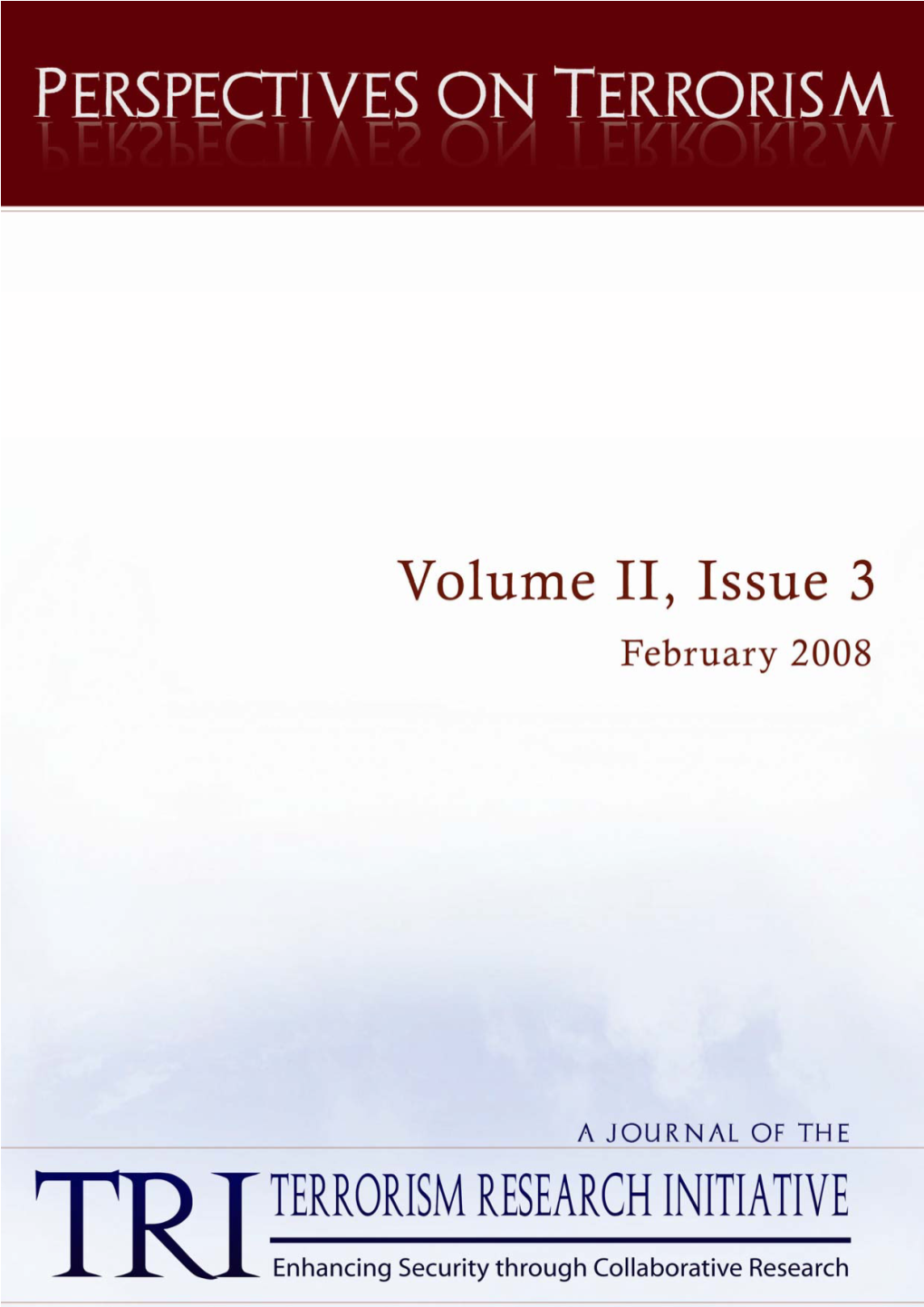 Vol 2, No 3 (2008): Perspectives on Terrorism