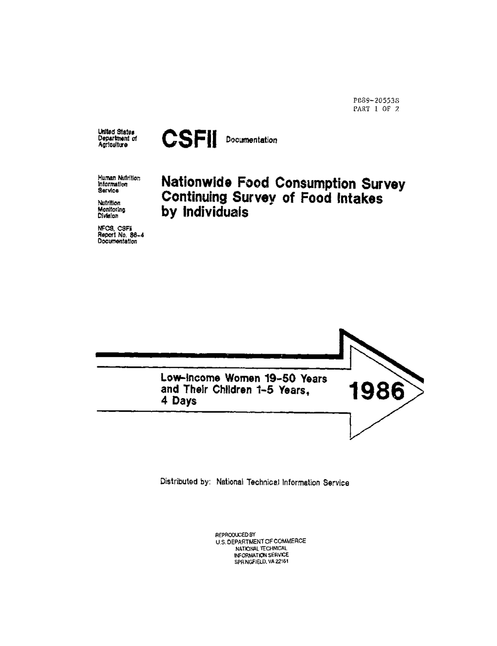 Continuing Survey of Food Intakes, by Individuals