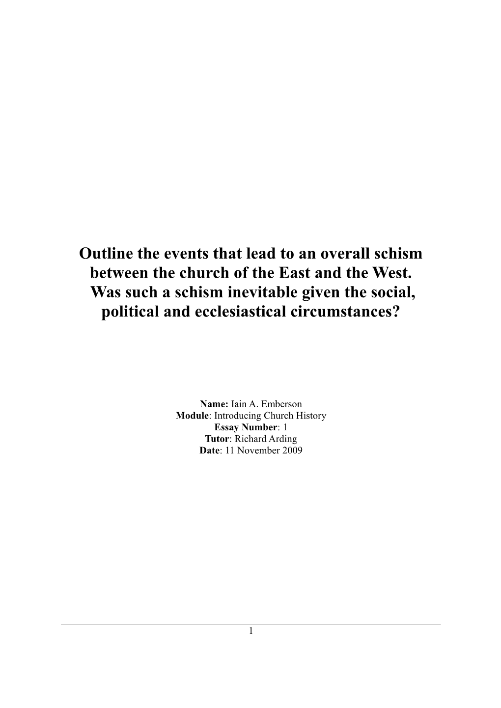 Pdfeast-West-Schism.Pdf 97 KB