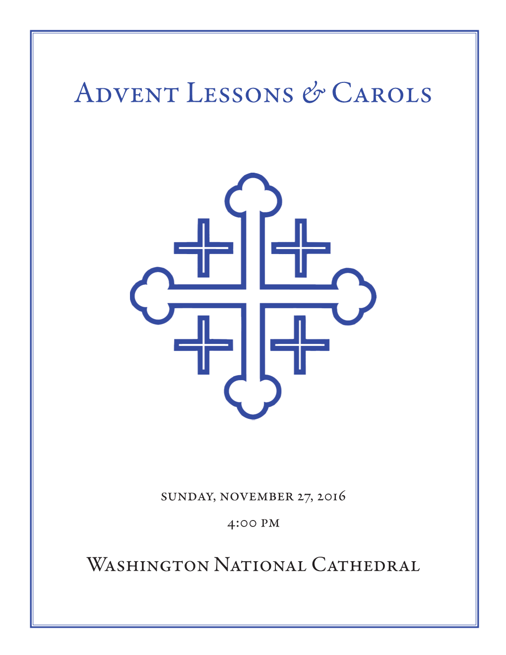 Advent Lessons & Carols