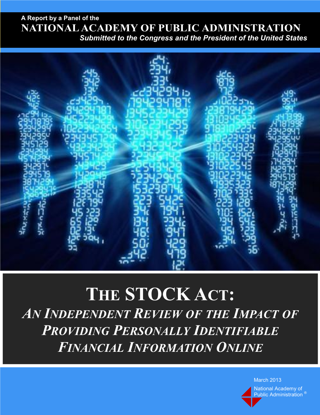 The Stock Act: an Independent Review of the Impact of Providing Personally Identifiable Financial Information Online