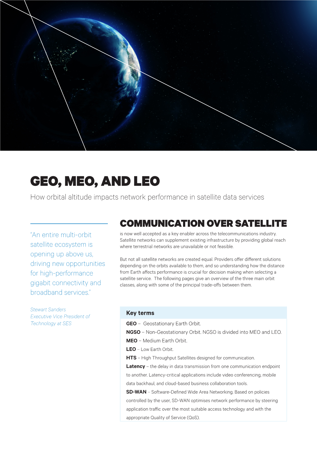 GEO, MEO, and LEO How Orbital Altitude Impacts Network Performance in Satellite Data Services