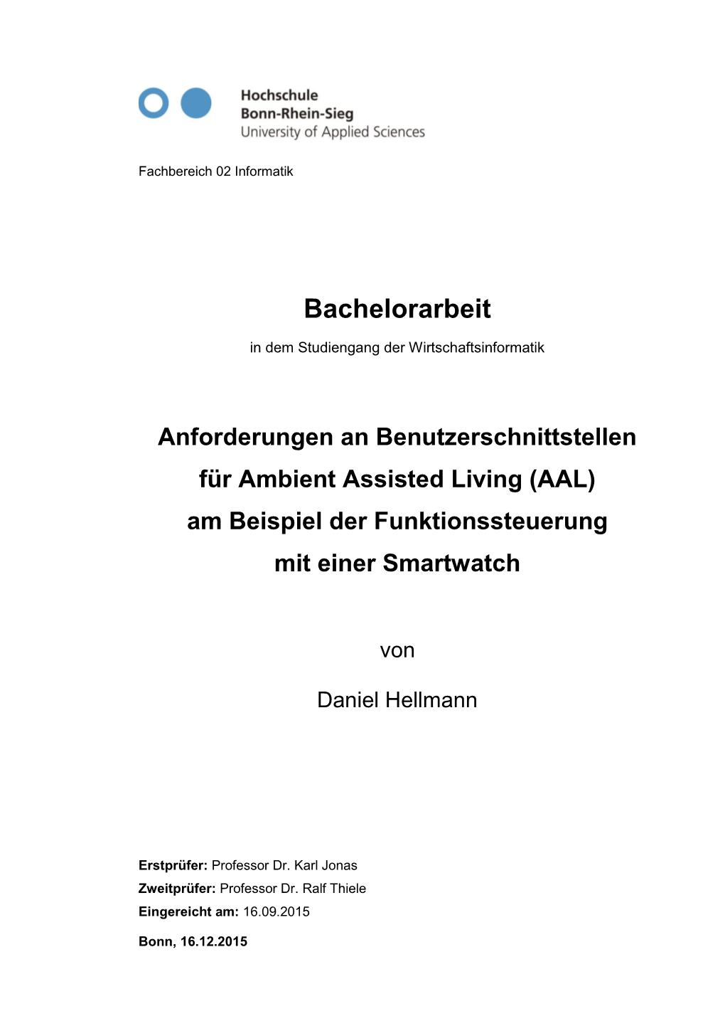 Bachelorarbeit