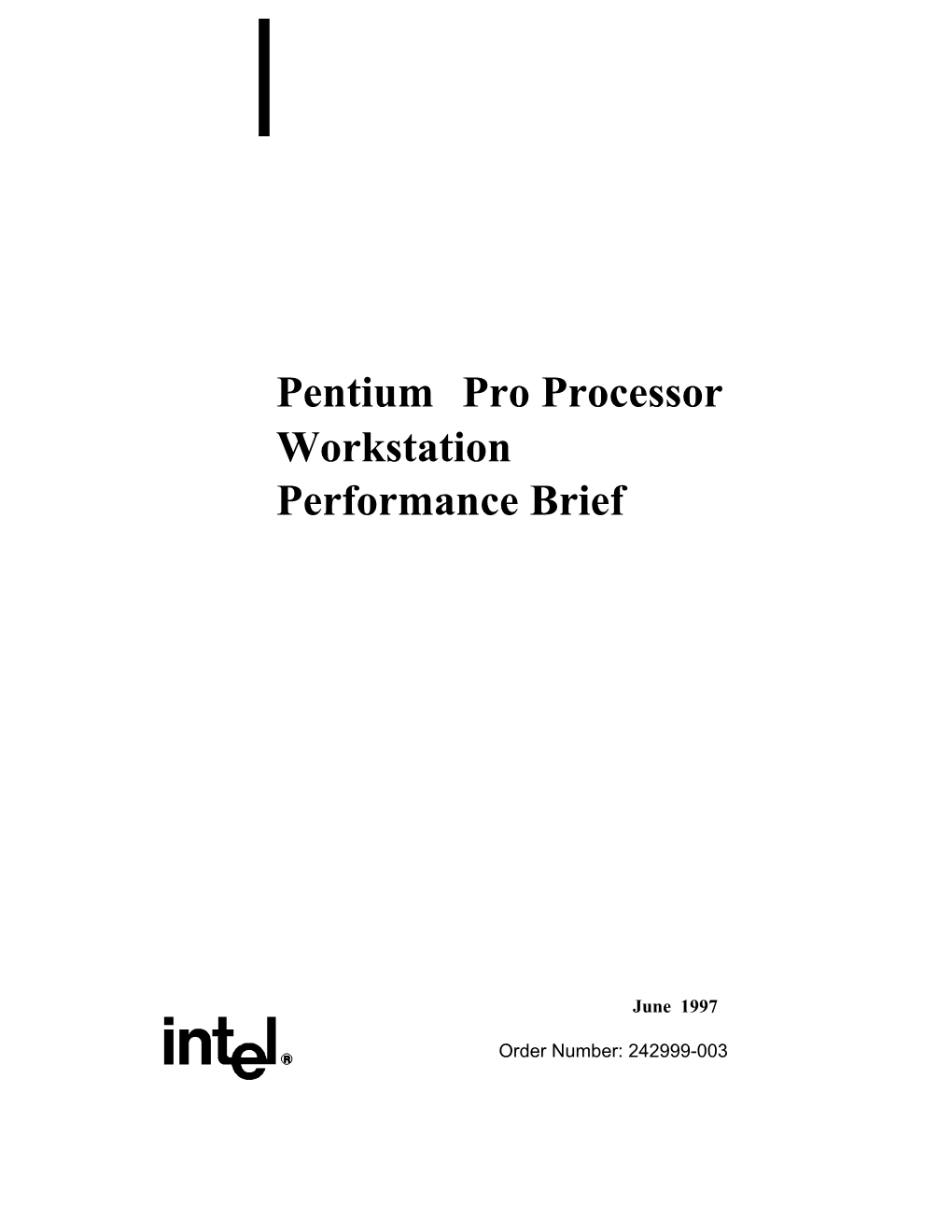 Pro Processor Workstation Performance Brief