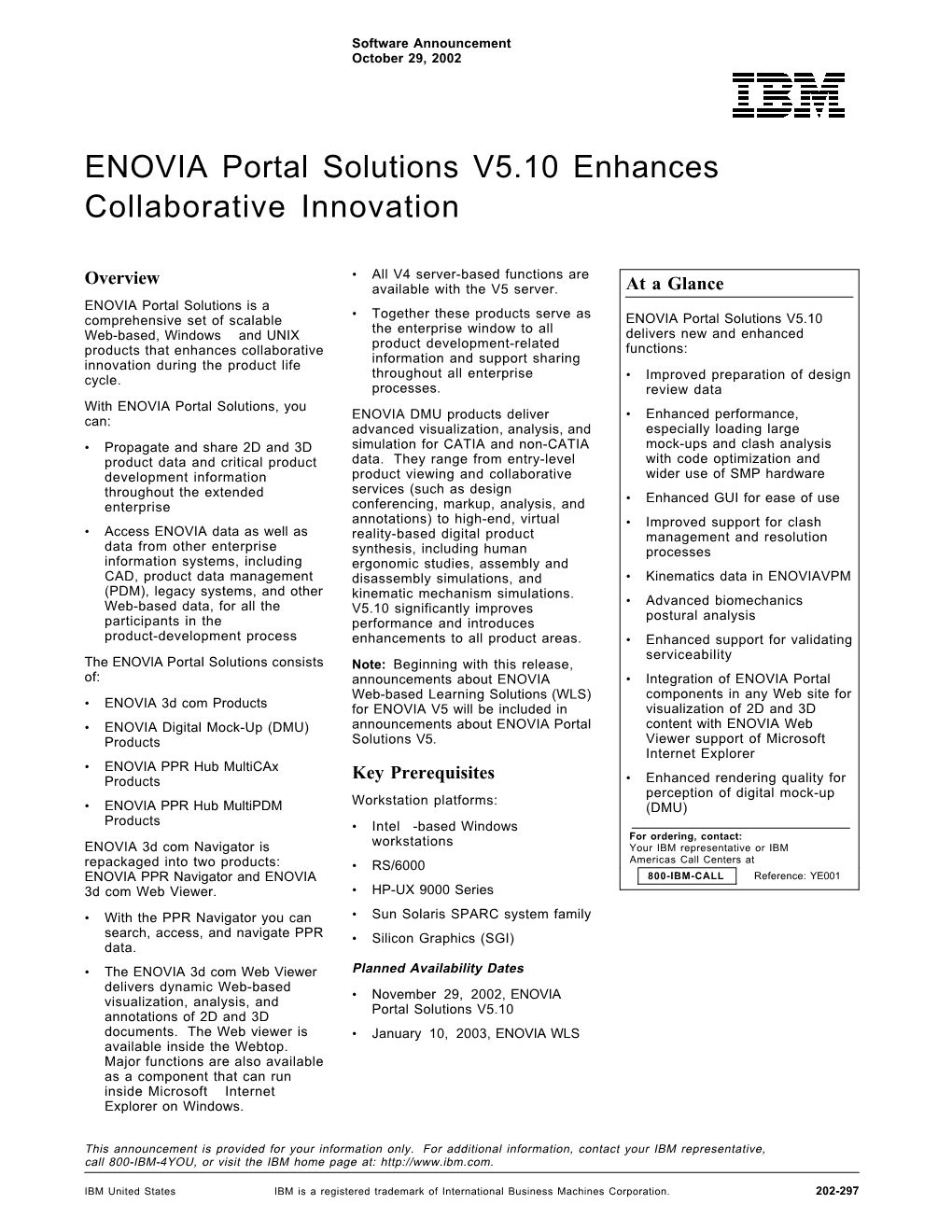 ENOVIA Portal Solutions V5.10 Enhances Collaborative Innovation
