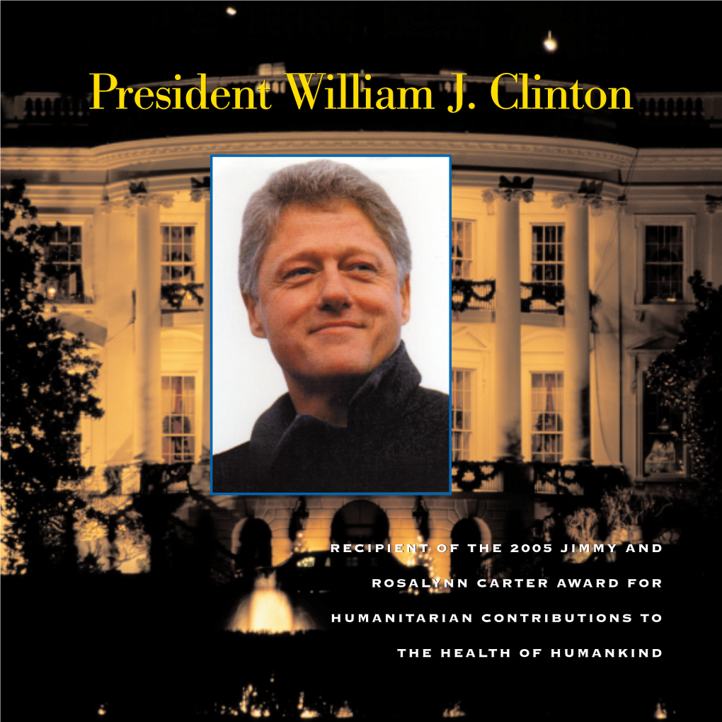 President William J. Clinton