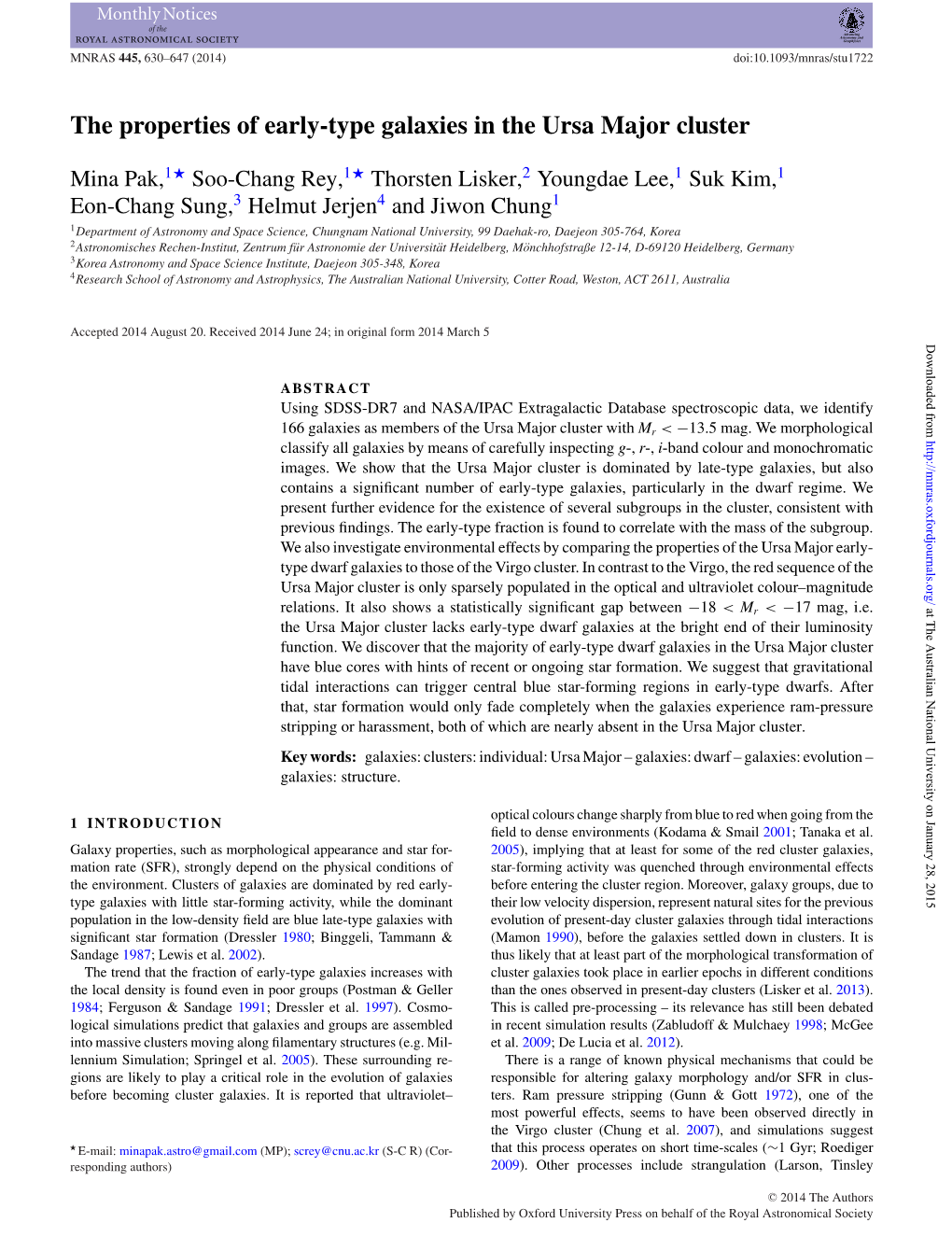 The Properties of Early-Type Galaxies in the Ursa Major Cluster