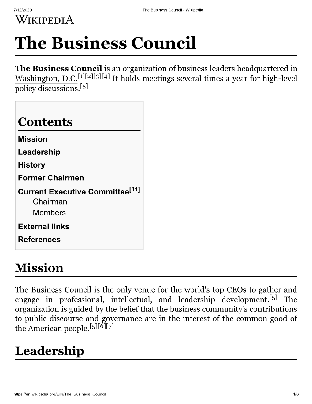 The Business Council - Wikipedia