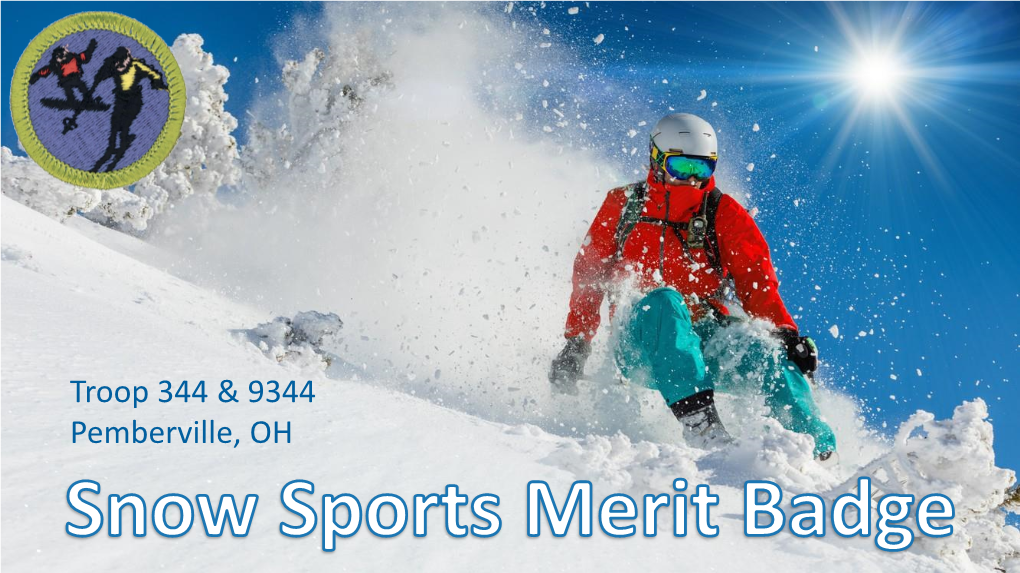 Snow Sports Merit Badge