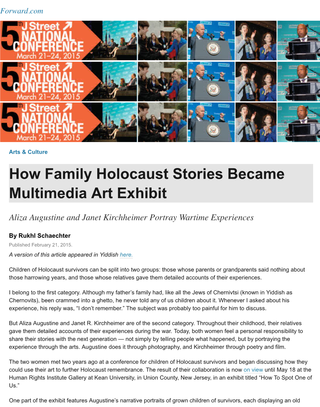 How Family Holocaust Stories Became Multimedia Art Exhibit