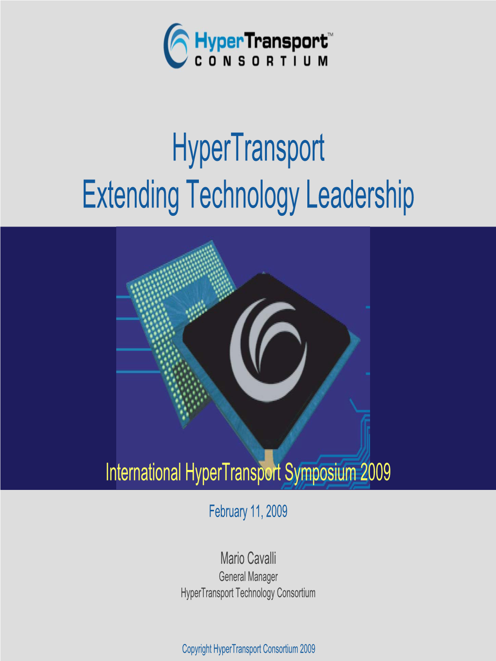 Hypertransport Extending Technology Leadership