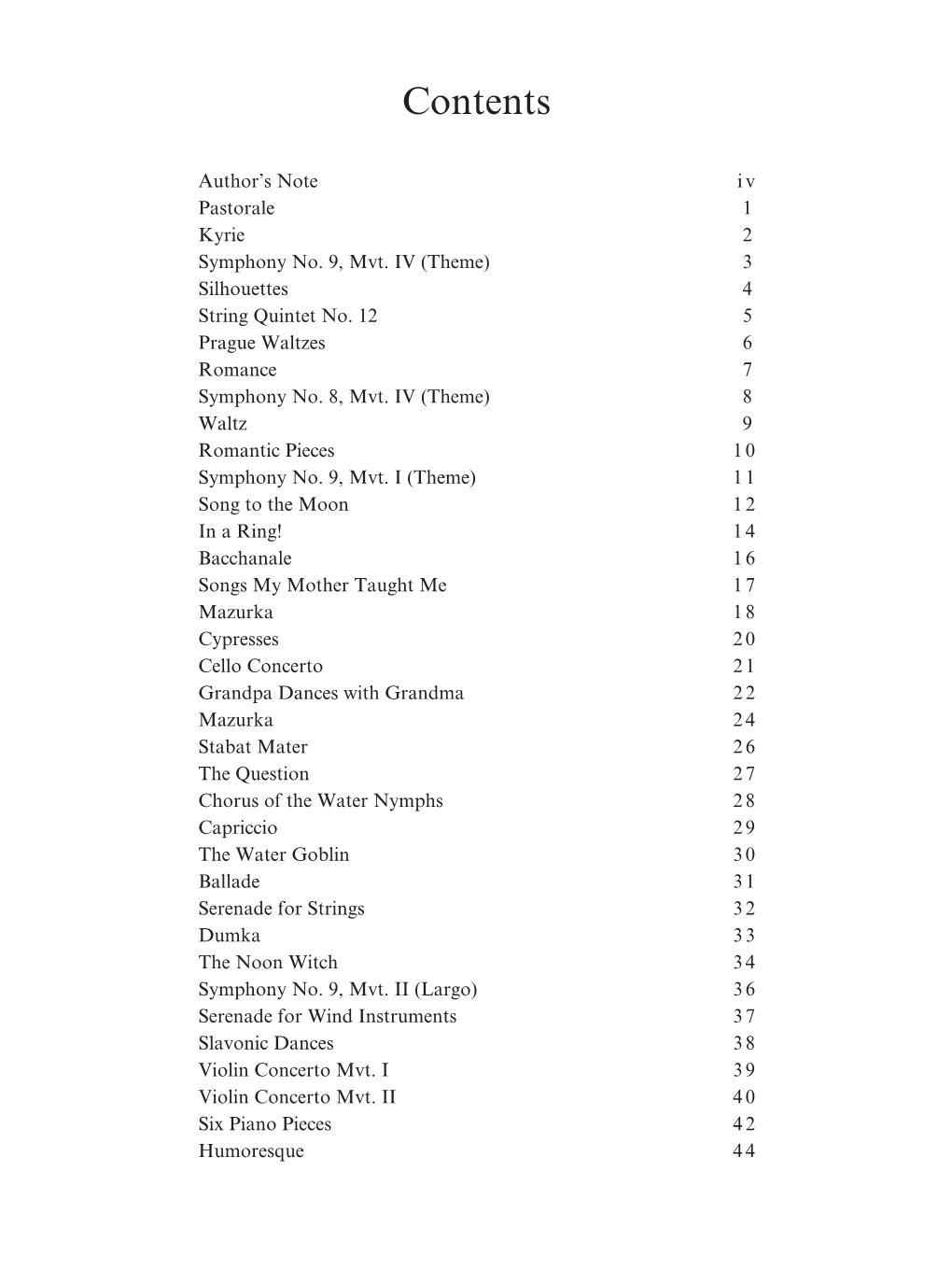 82890-5 First Book Dvorak Jb.Indd 3 8/22/18 12:09 PM Pastorale from Czech Suite Op