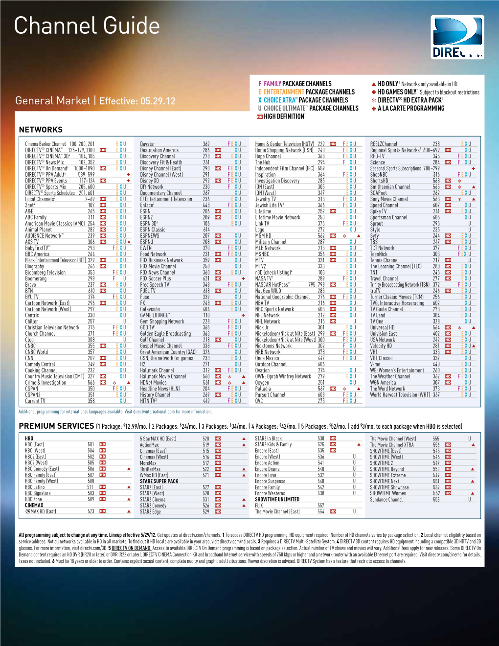 Channel Guide