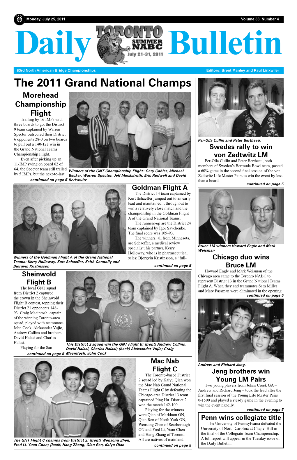 The 2011 Grand National Champs