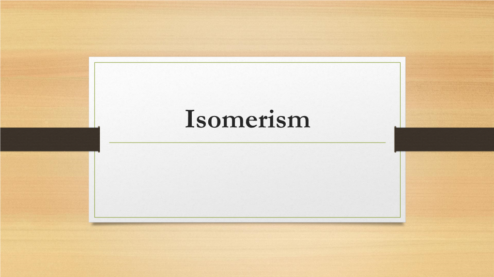 Cis-Trans Isomerism 2