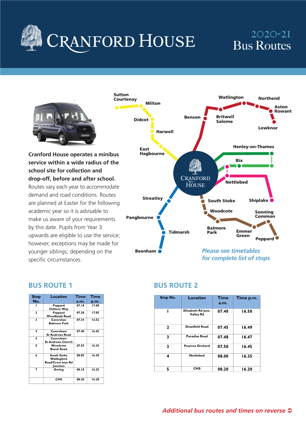 Bus Routes 2020-21 A4 AW.Indd 1 06/10/2020 12:00