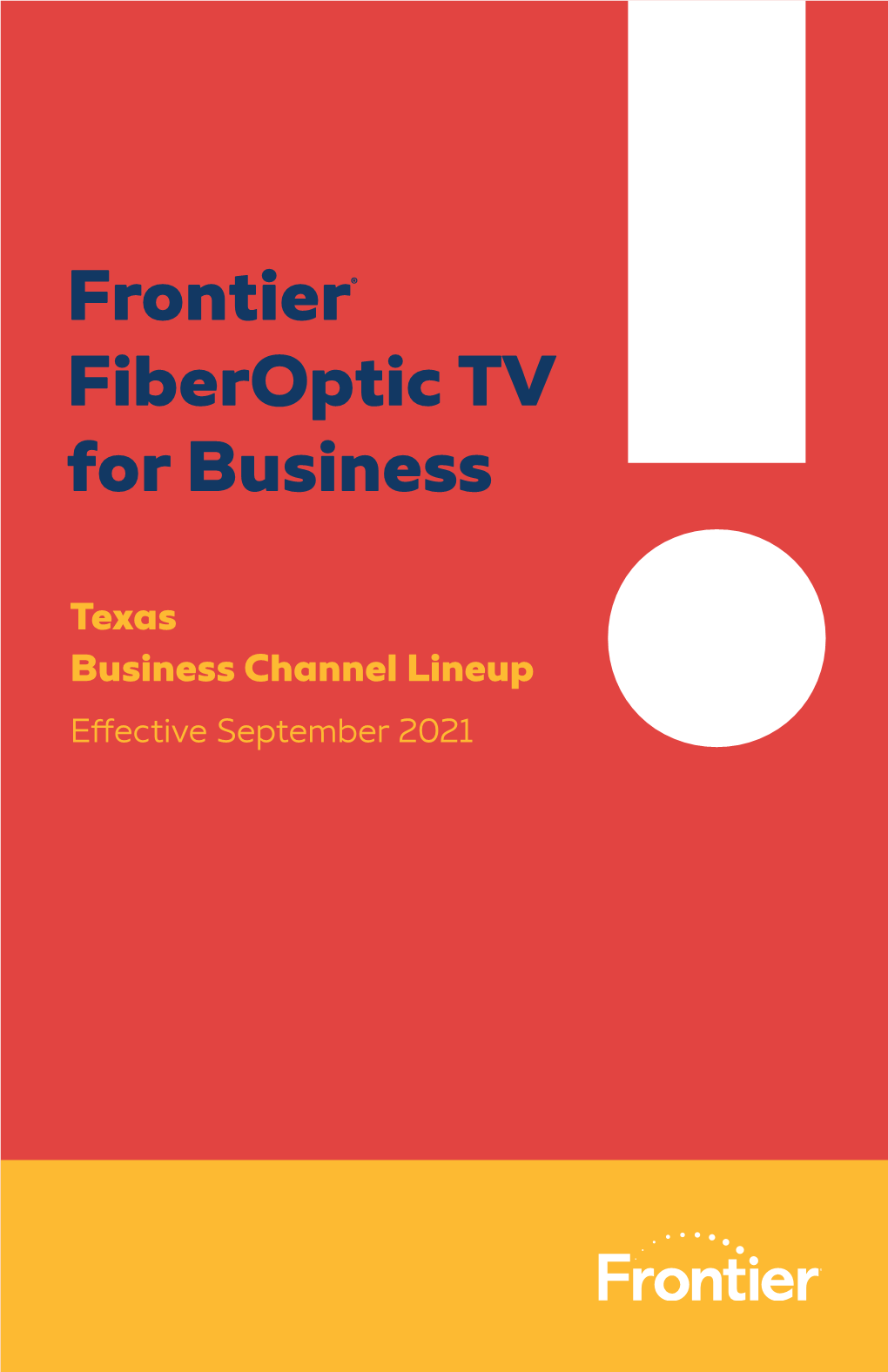 Frontier Fiberoptic TV Texas Business Channel Lineup and TV Guide