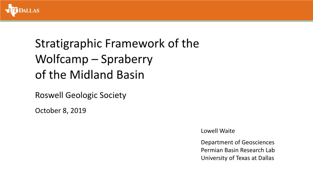 Spraberry of the Midland Basin