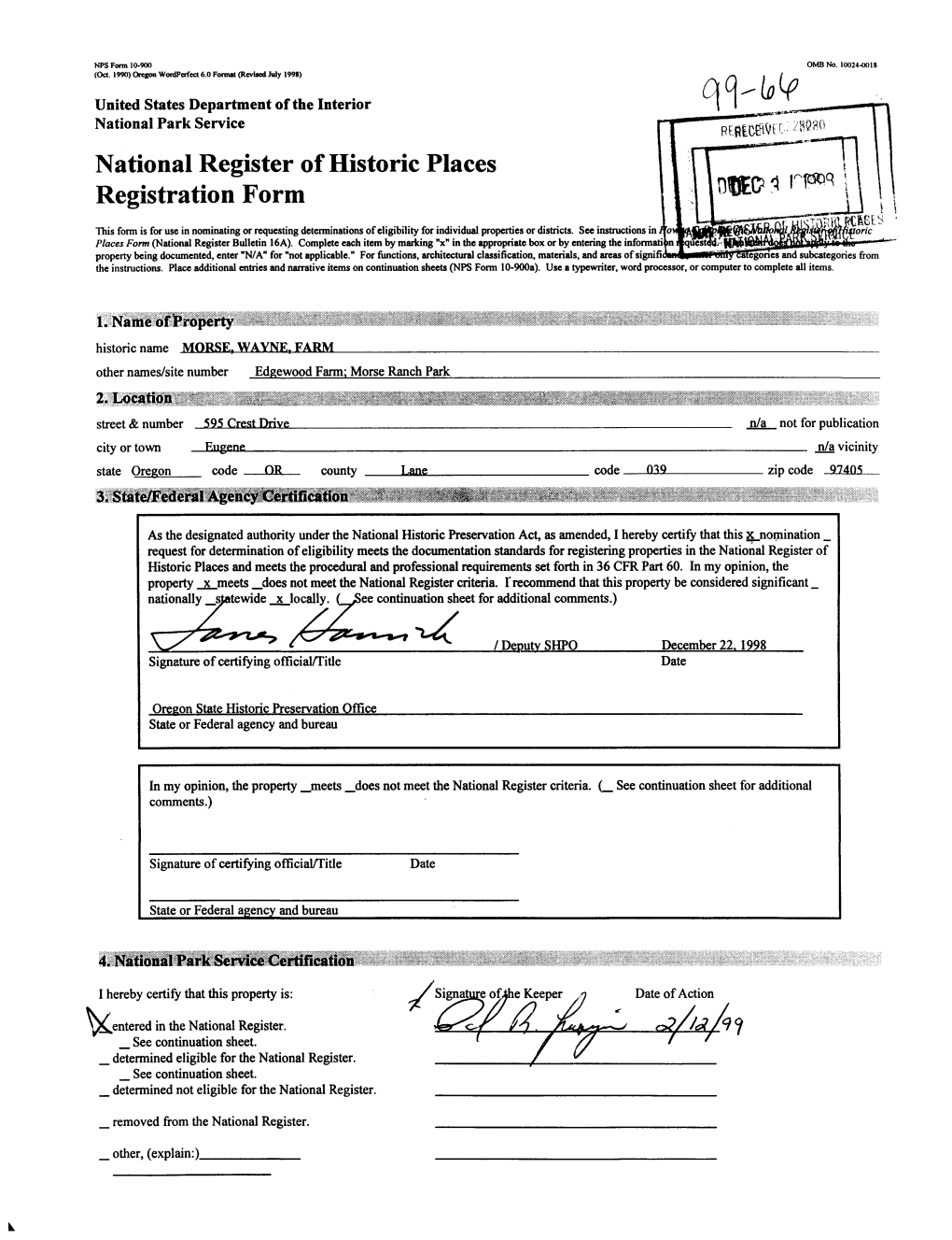 National Register of Historic Places Registration Form