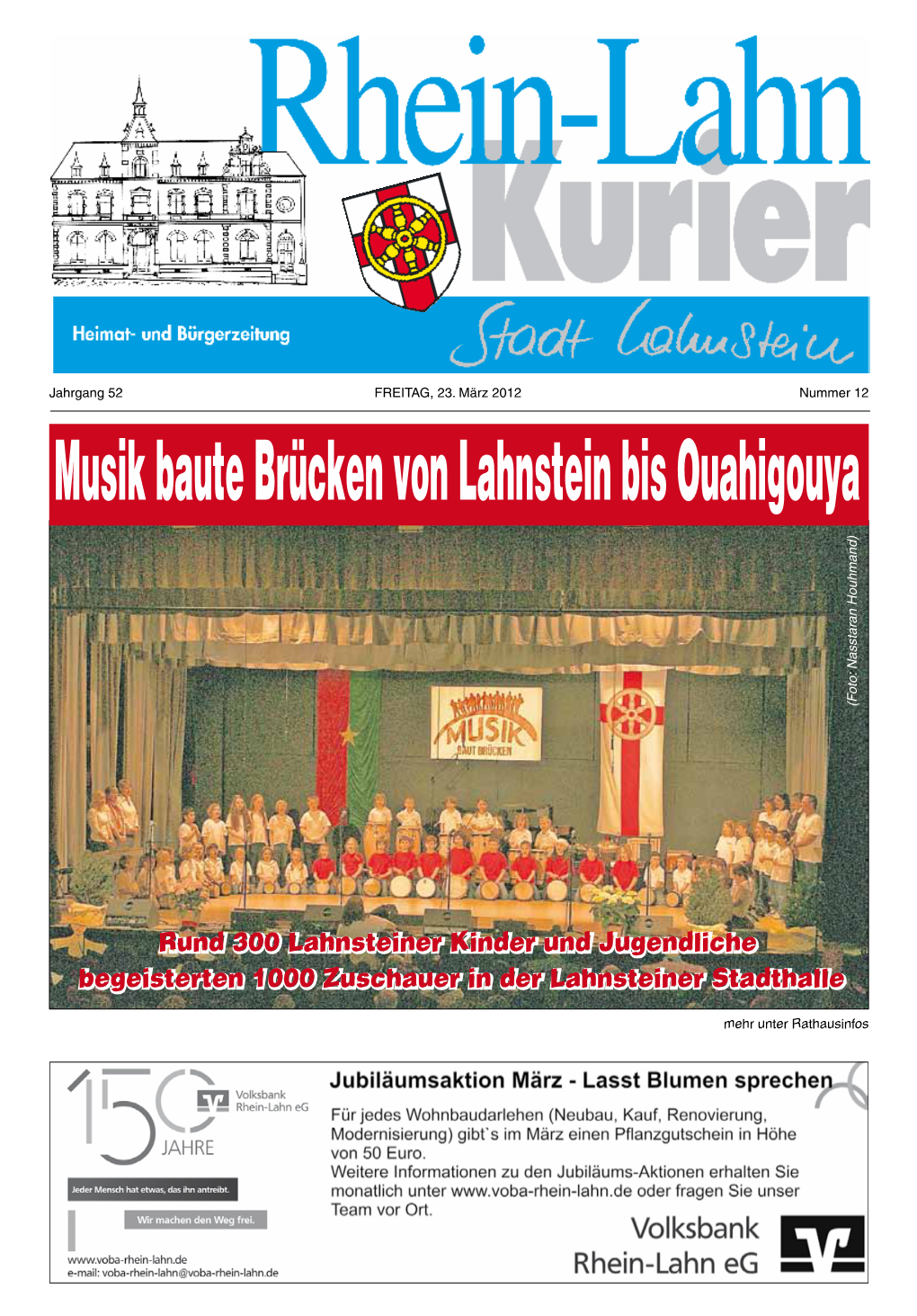 Rund 300 Lahnsteiner Kinder Und Jugendliche Begeisterten 1000 Zuschauer in Der Lahnsteiner Stadthalle