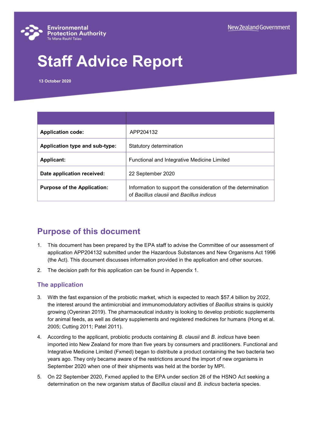 APP204132 EPA Staff Advice Report.Pdf