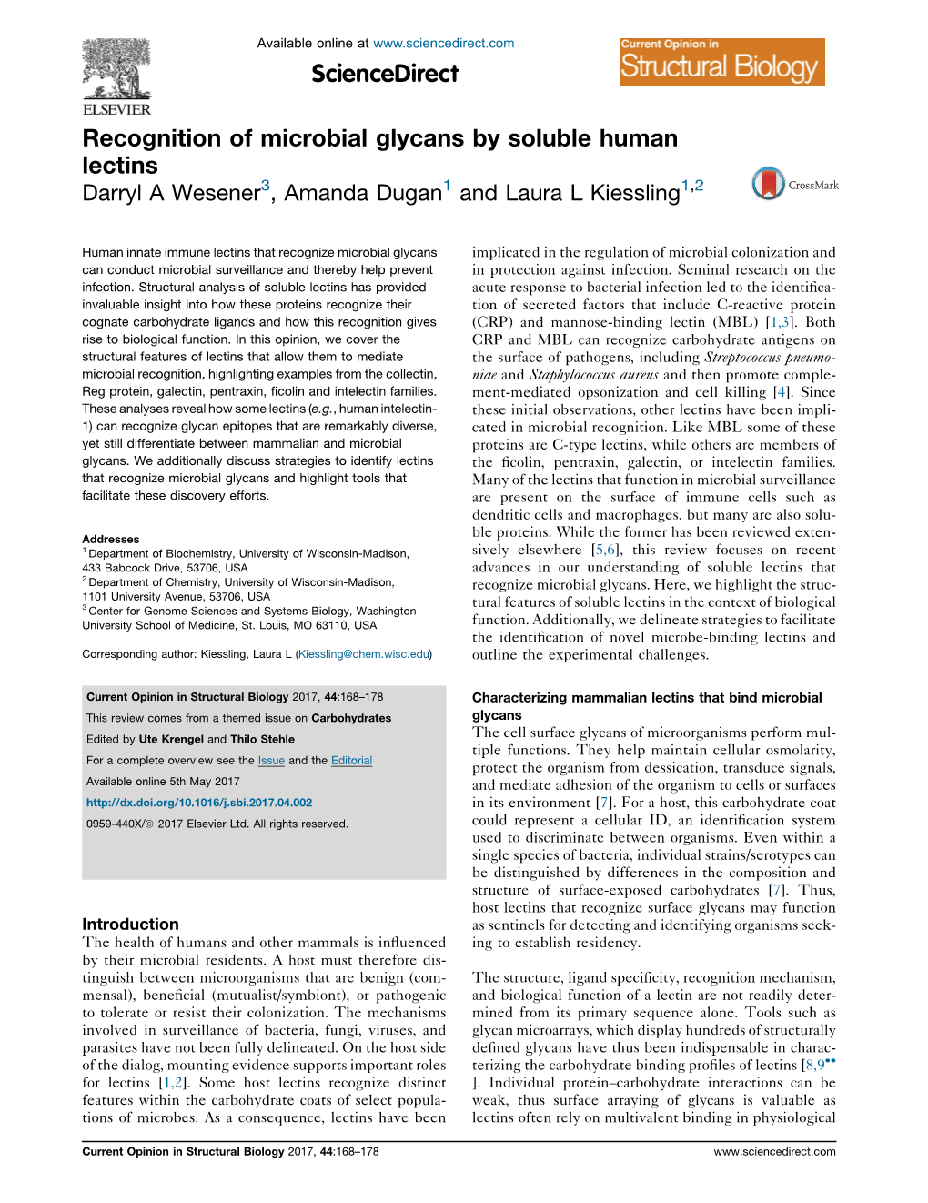 Recognition of Microbial Glycans by Soluble Human Lectins