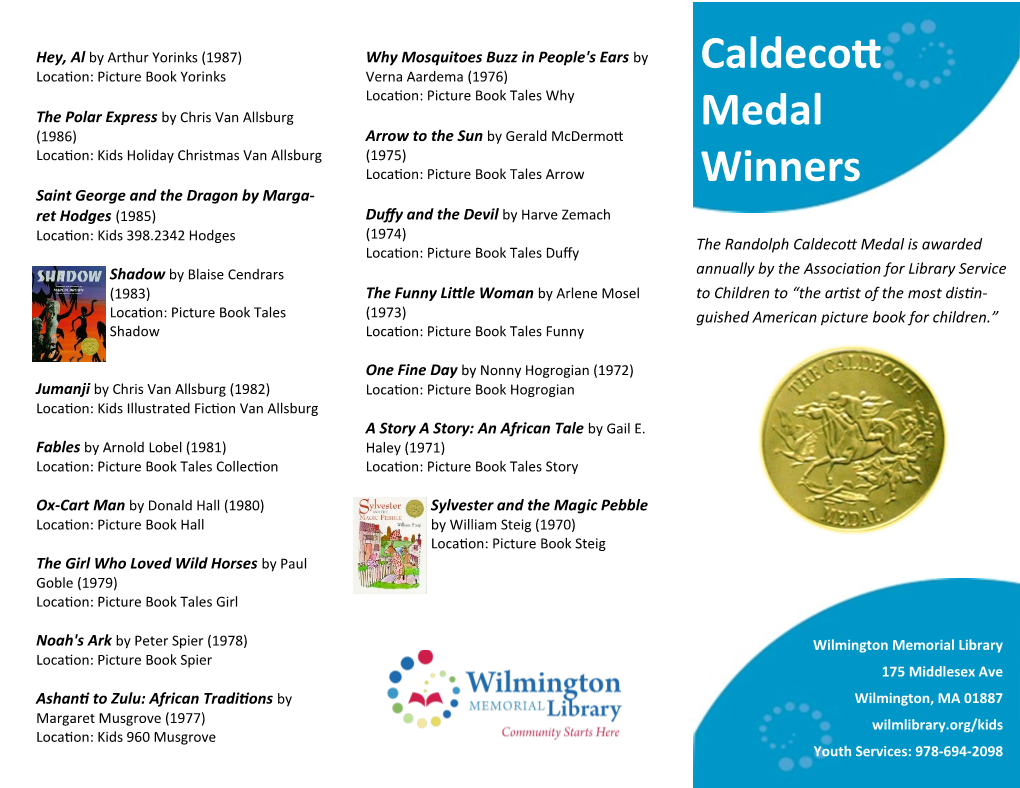 Caldecott Medal Winners