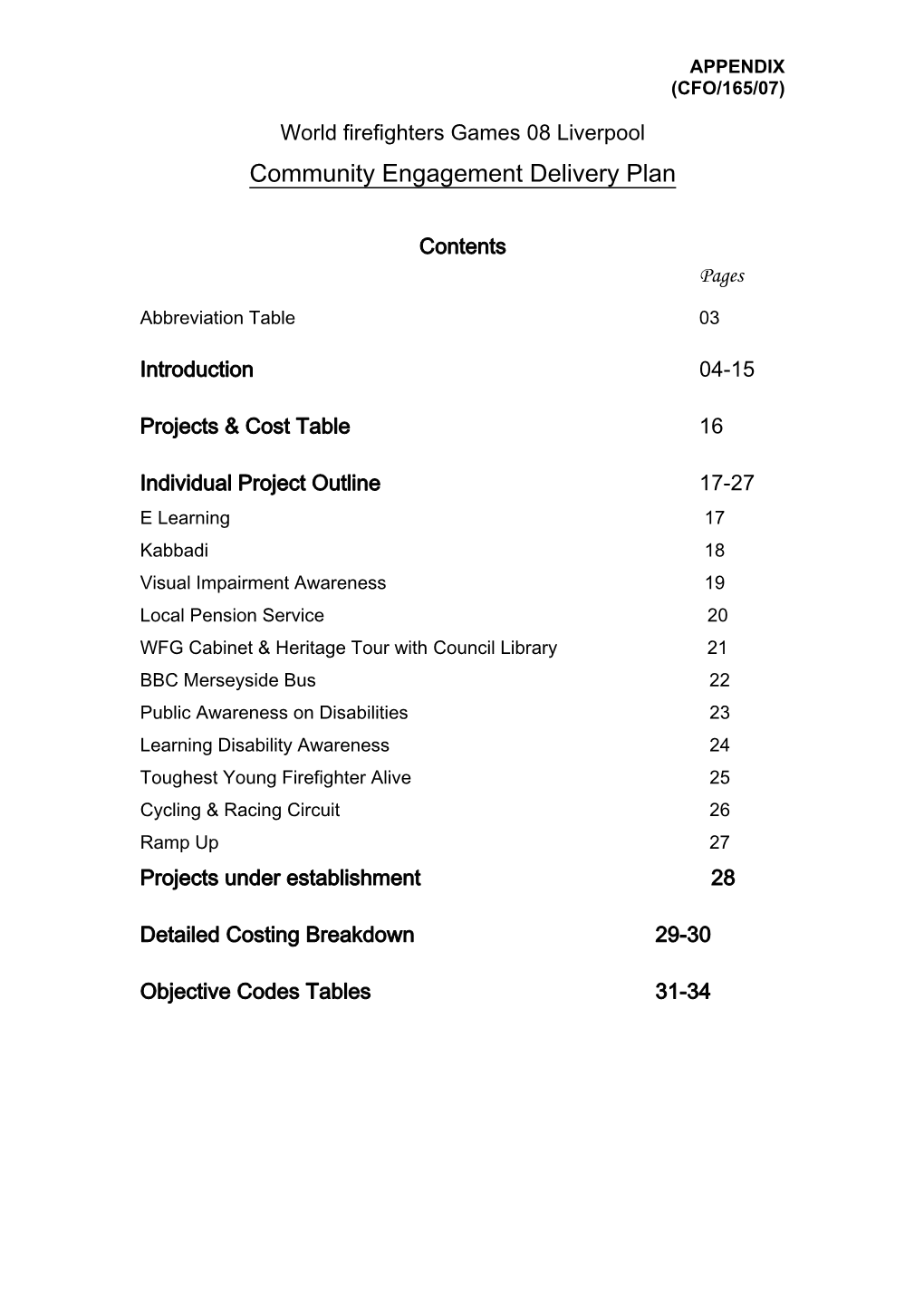 Community Engagement Delivery Plan