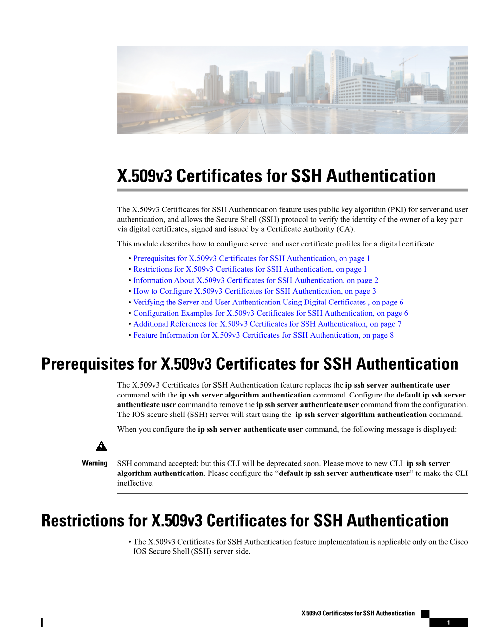 X.509V3 Certificates for SSH Authentication