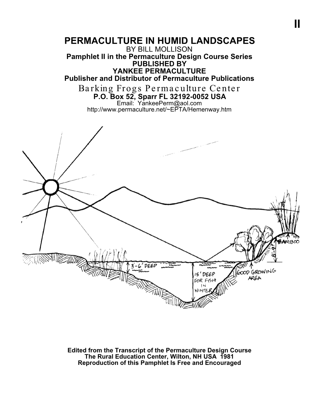 Permaculture in Humid Landscapes