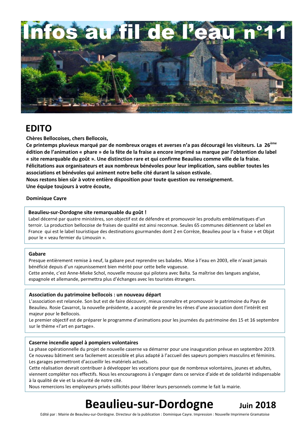 Infos Au Fil De L'eau N°11