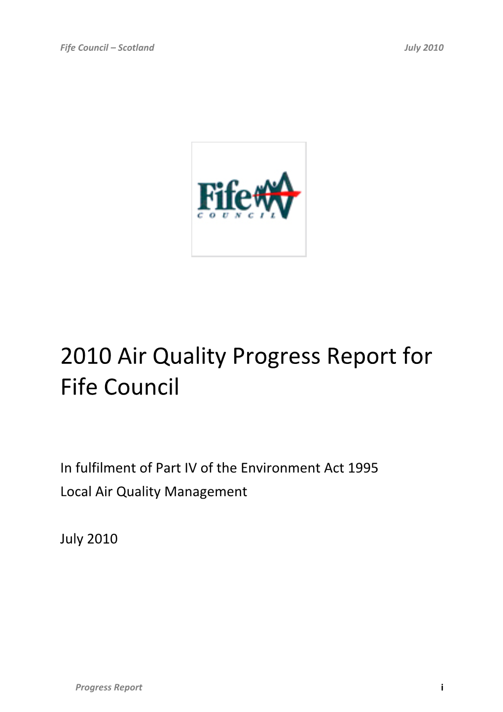 Progress Report 2010