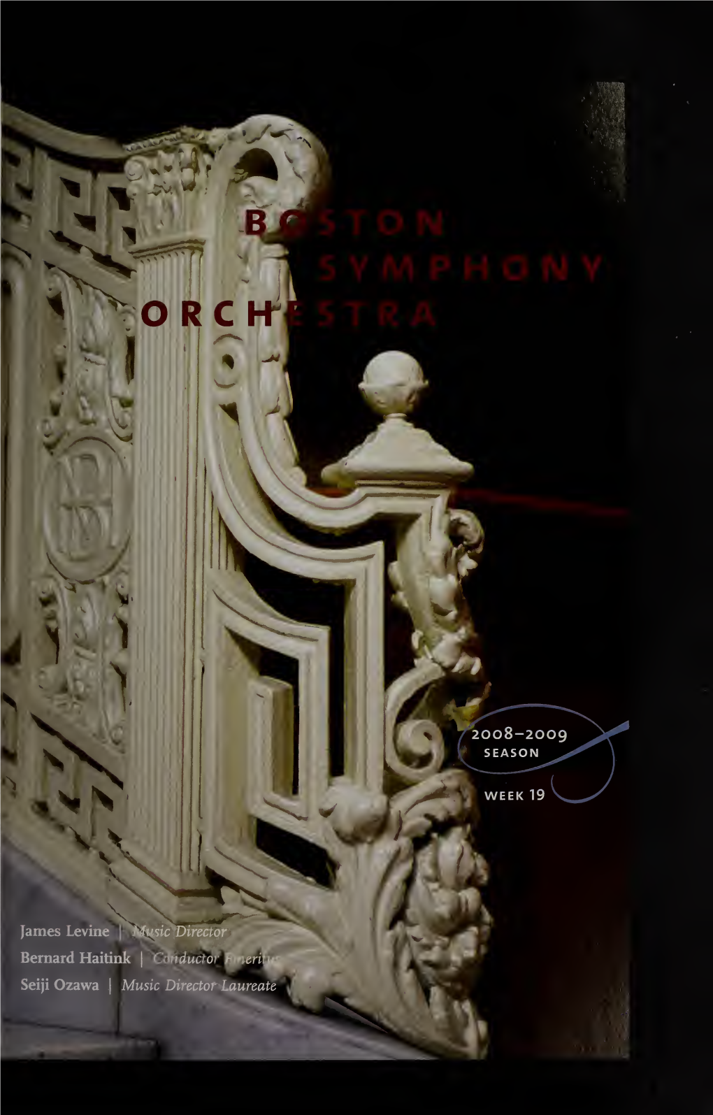 Boston Symphony Orchestra Concert Programs, Season 128, 2008-2009