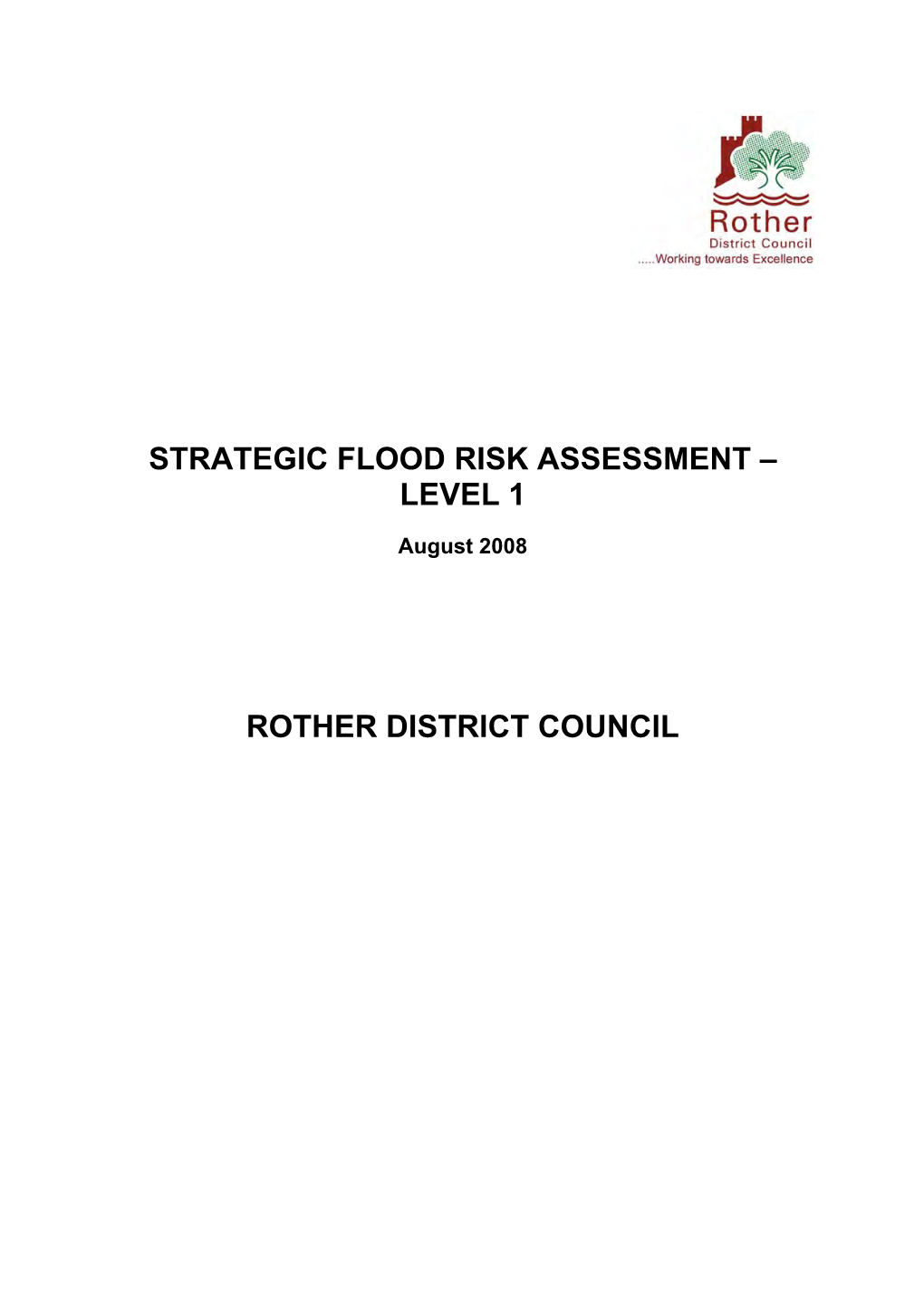 Strategic Flood Risk Assessment Level 1