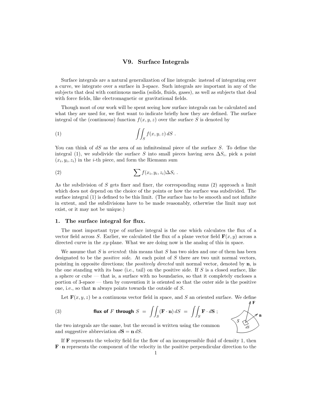 Surface Integrals