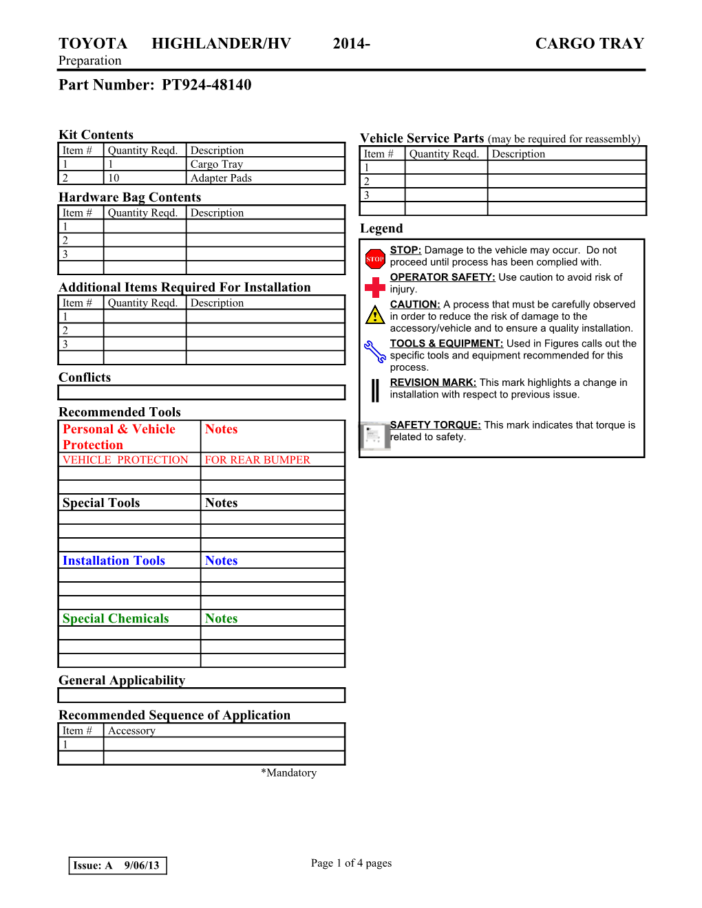 Accessory Installation Instrucution Template - 2004 s1