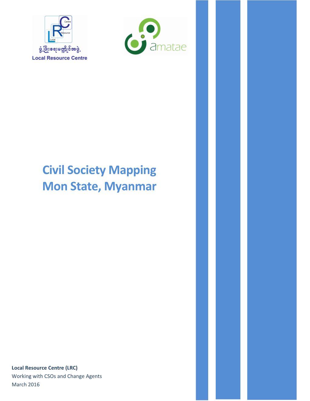 Civil Society Mapping Mon State, Myanmar