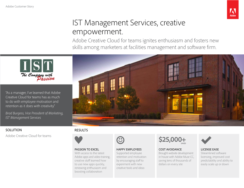 IST Management Services, Creative Empowerment