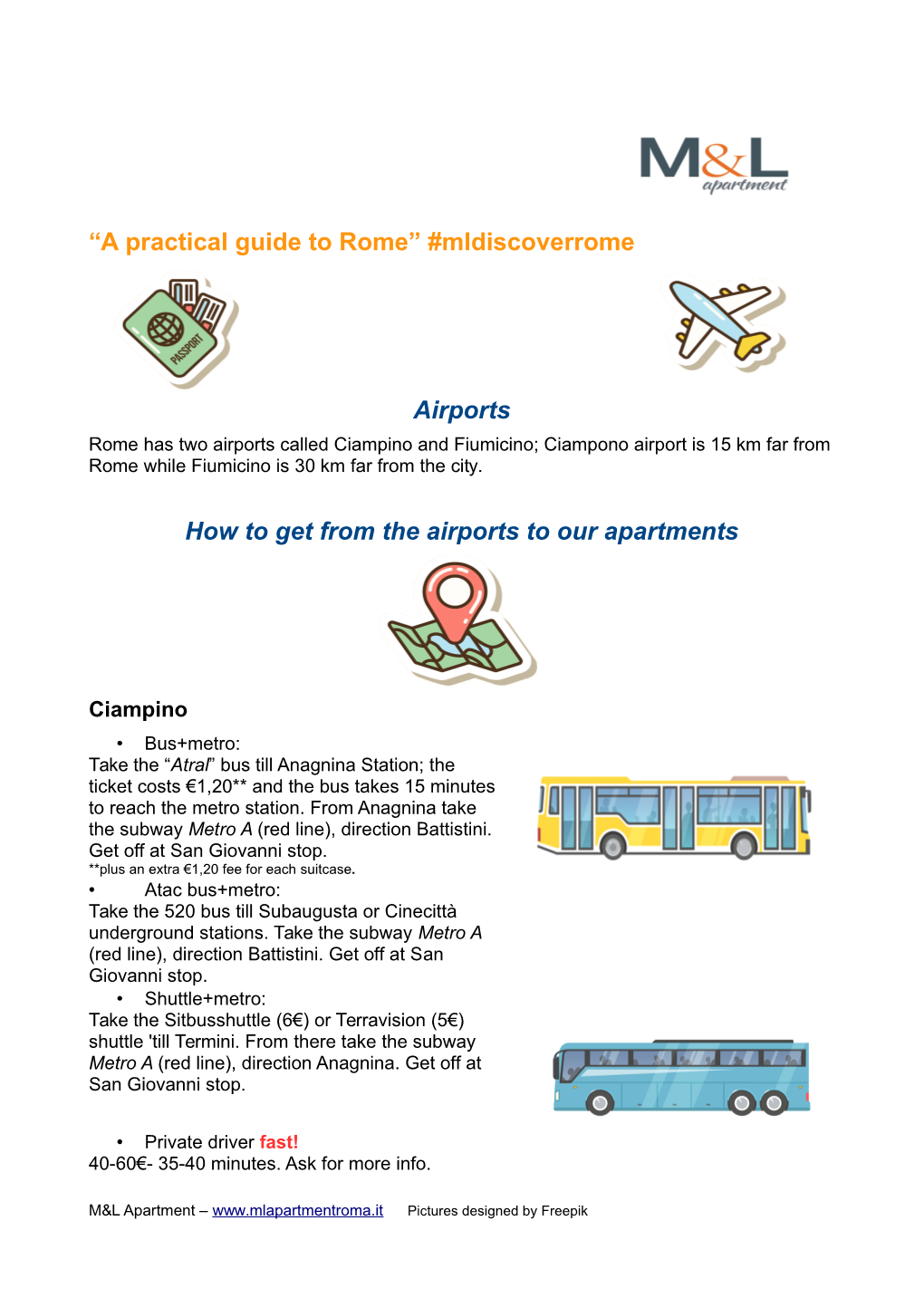 “A Practical Guide to Rome” #Mldiscoverrome Airports How To