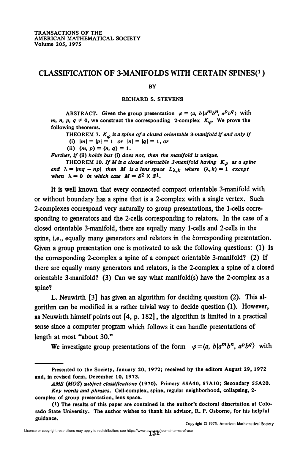 Classification of 3-Manifolds with Certain Spines*1 )